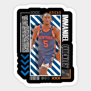 Immanuel Quickley Paper Poster Version 10 Sticker